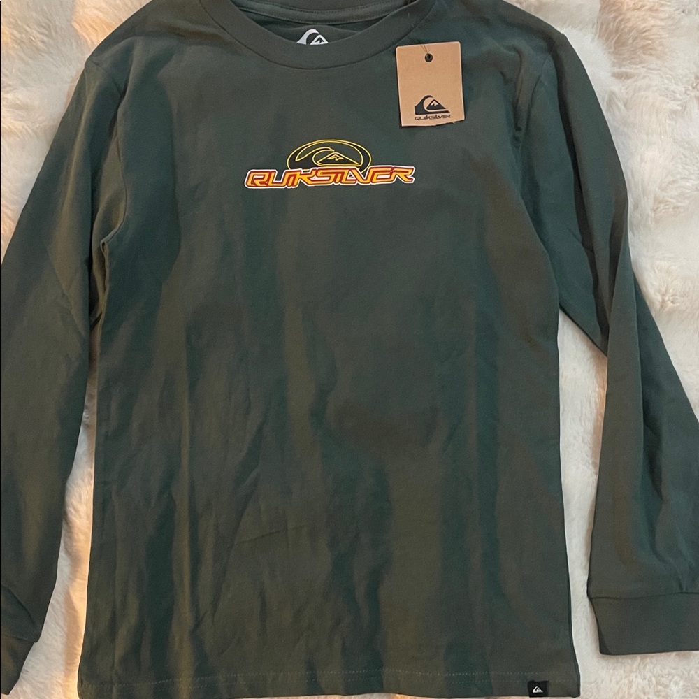 Quiksilver Dark Green Long Sleeve Tee
